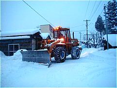 町の除雪車